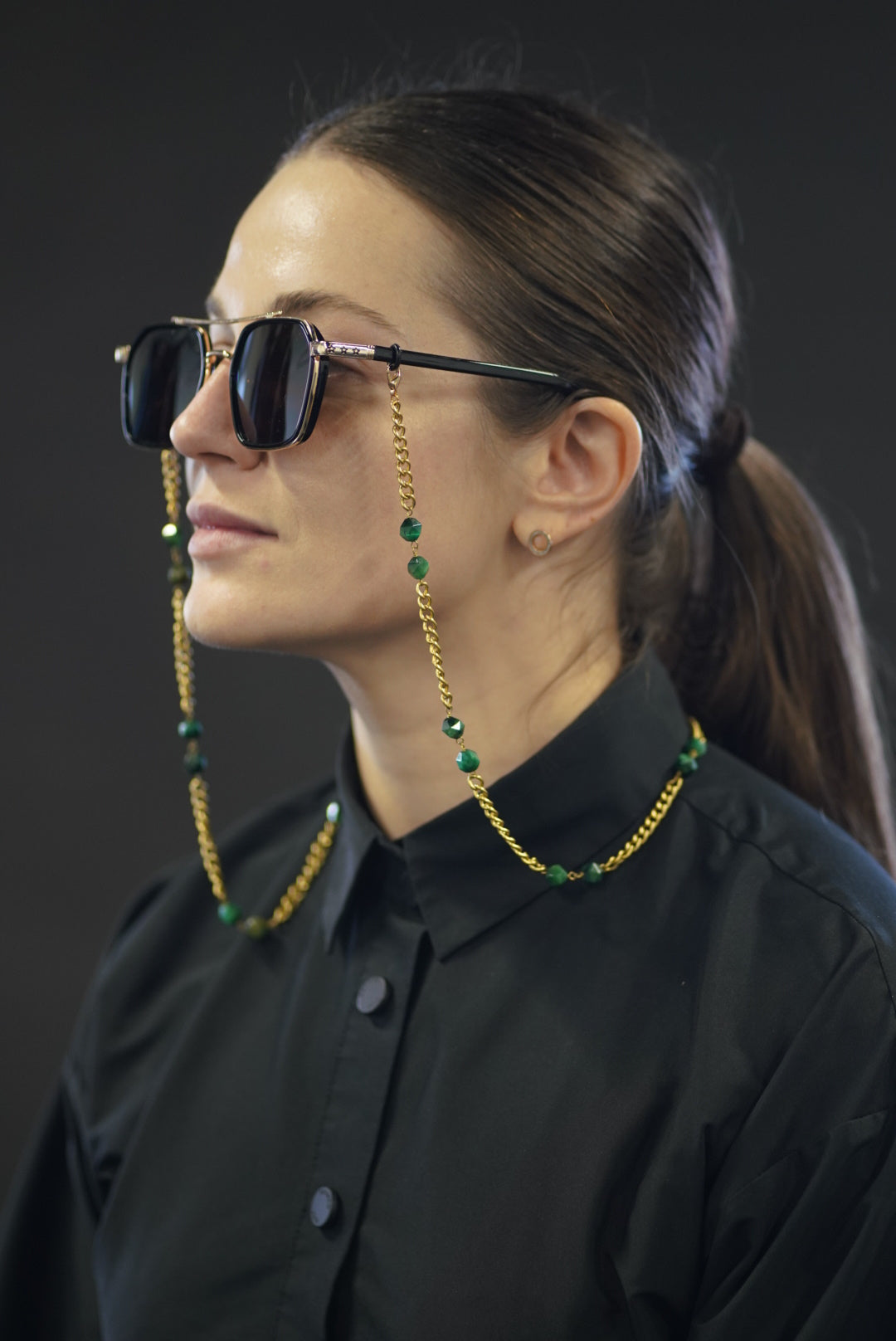 Emerald Sunglasses Chain