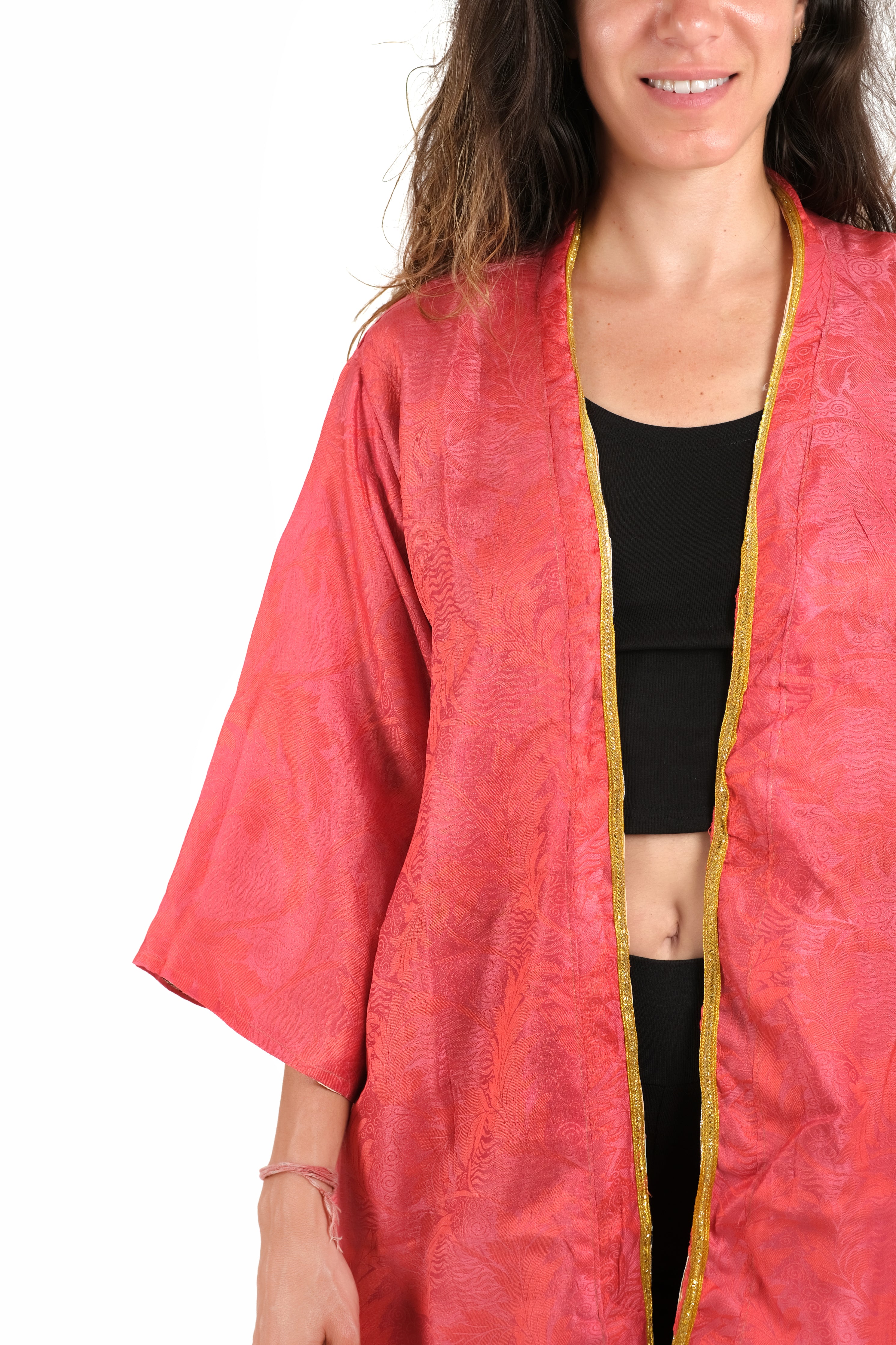 Lotus Reversible Saree Kimono