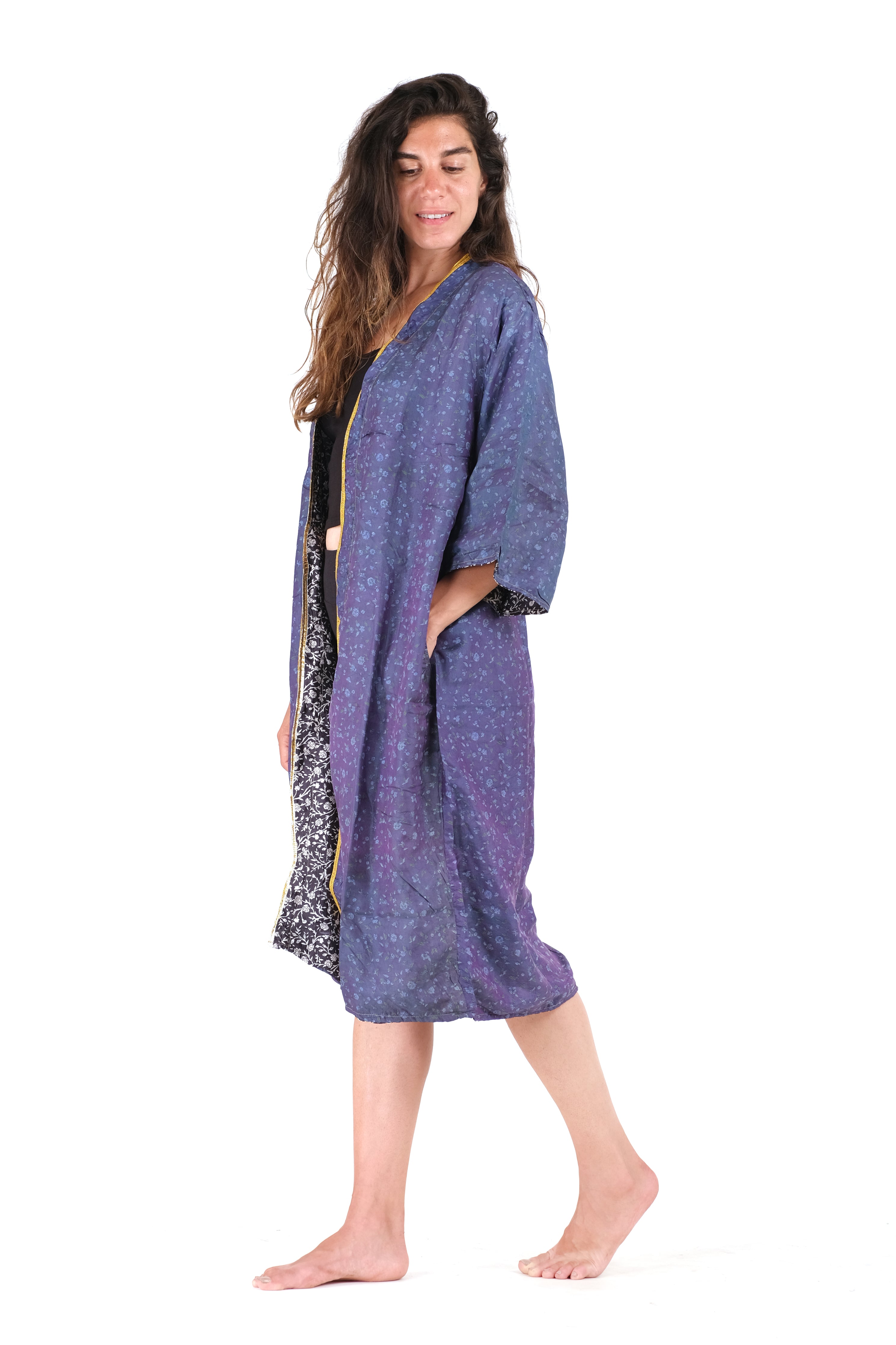 Twilight Reversible Saree Kimono