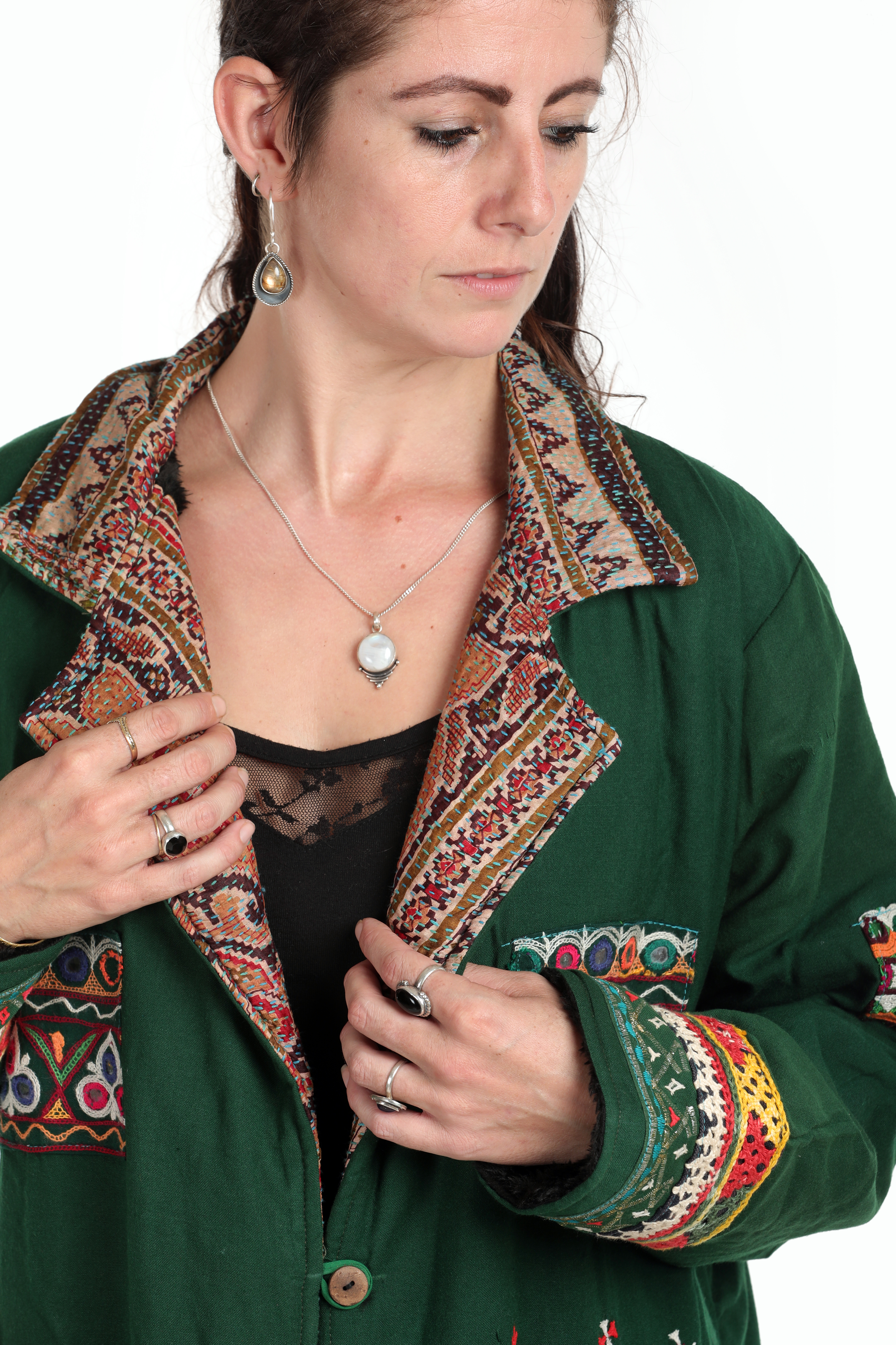 SA Green Kimono Coat, Rare, #86