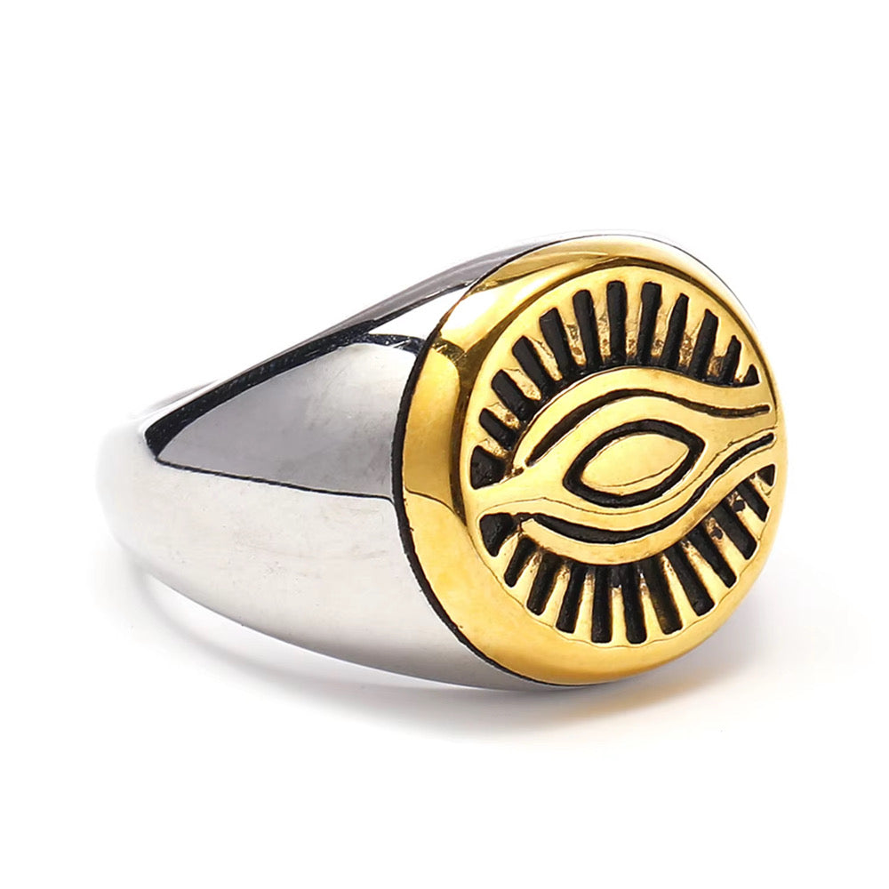 Evil Eye Signet Ring
