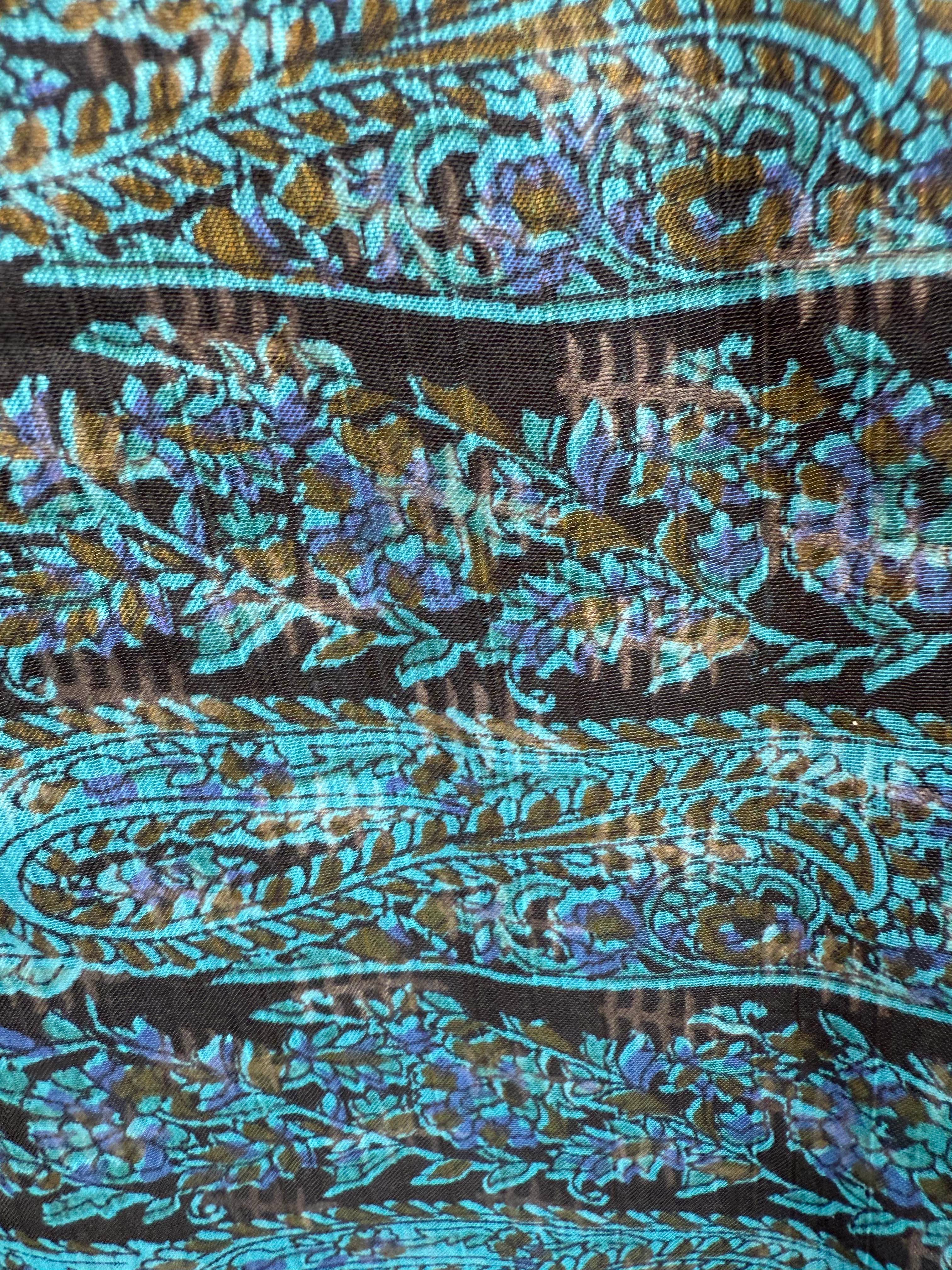 Reversible Saree Kimono - Indigo