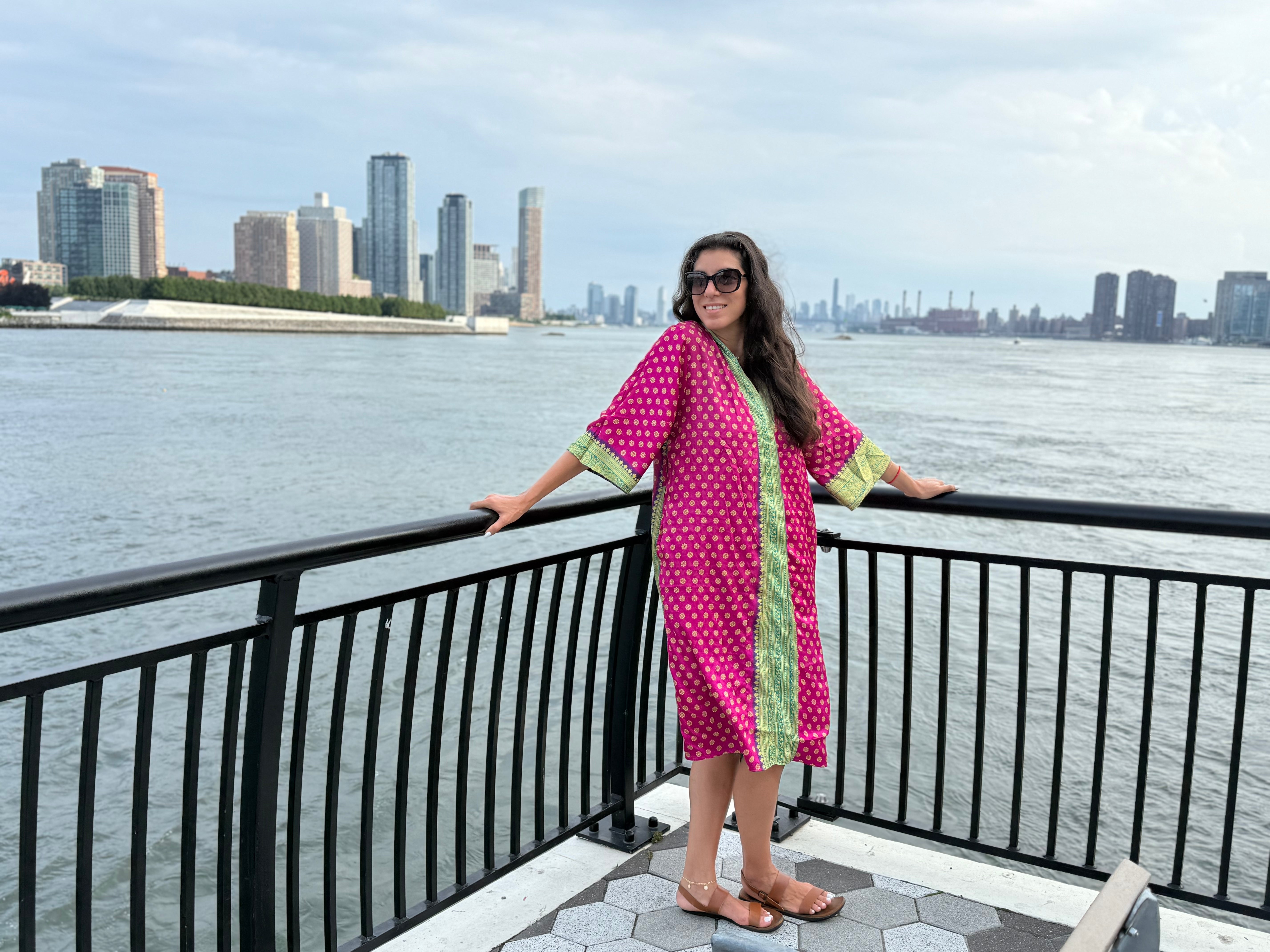 Reversible Saree Kimono Rose