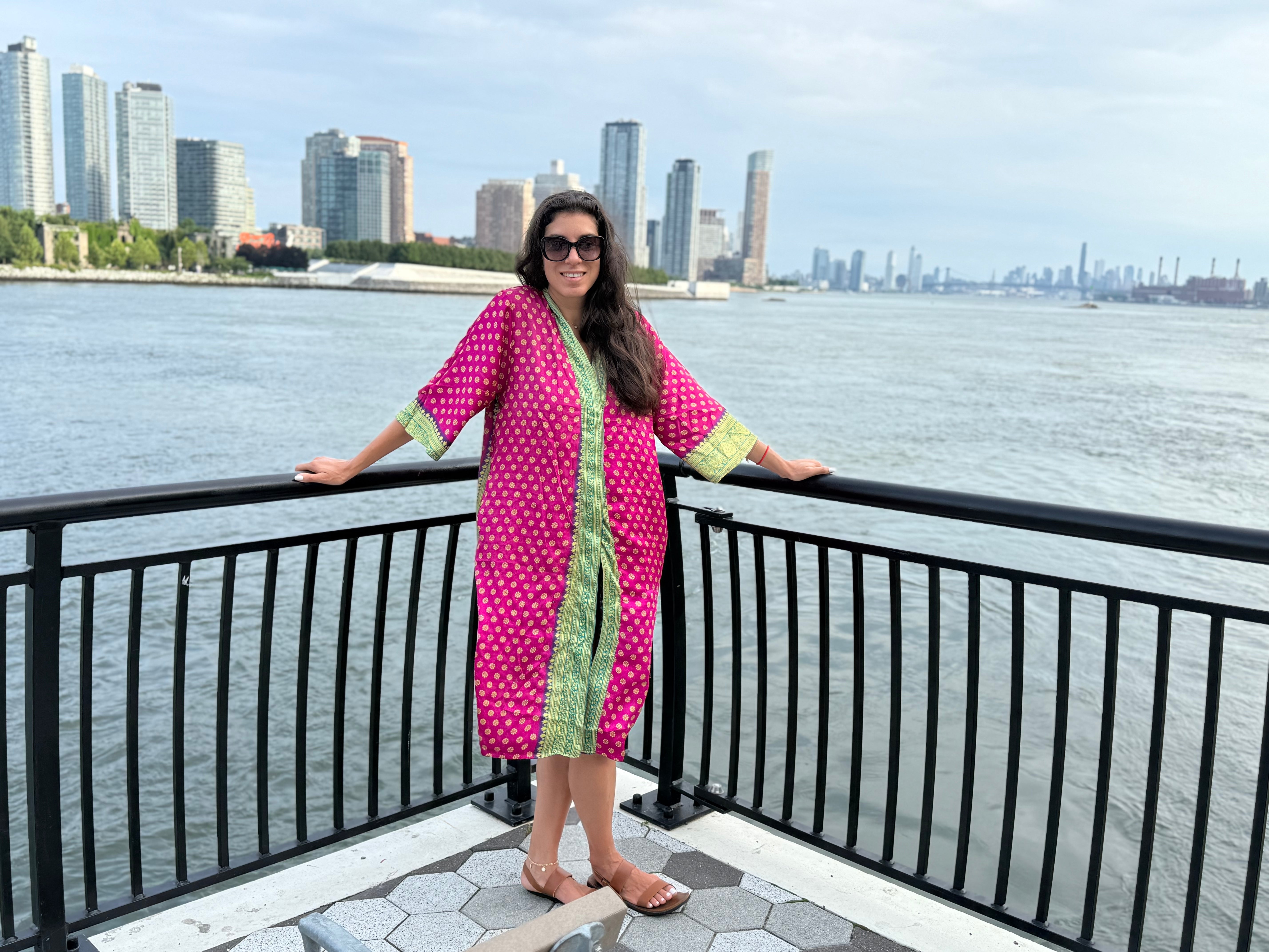 Reversible Saree Kimono Rose