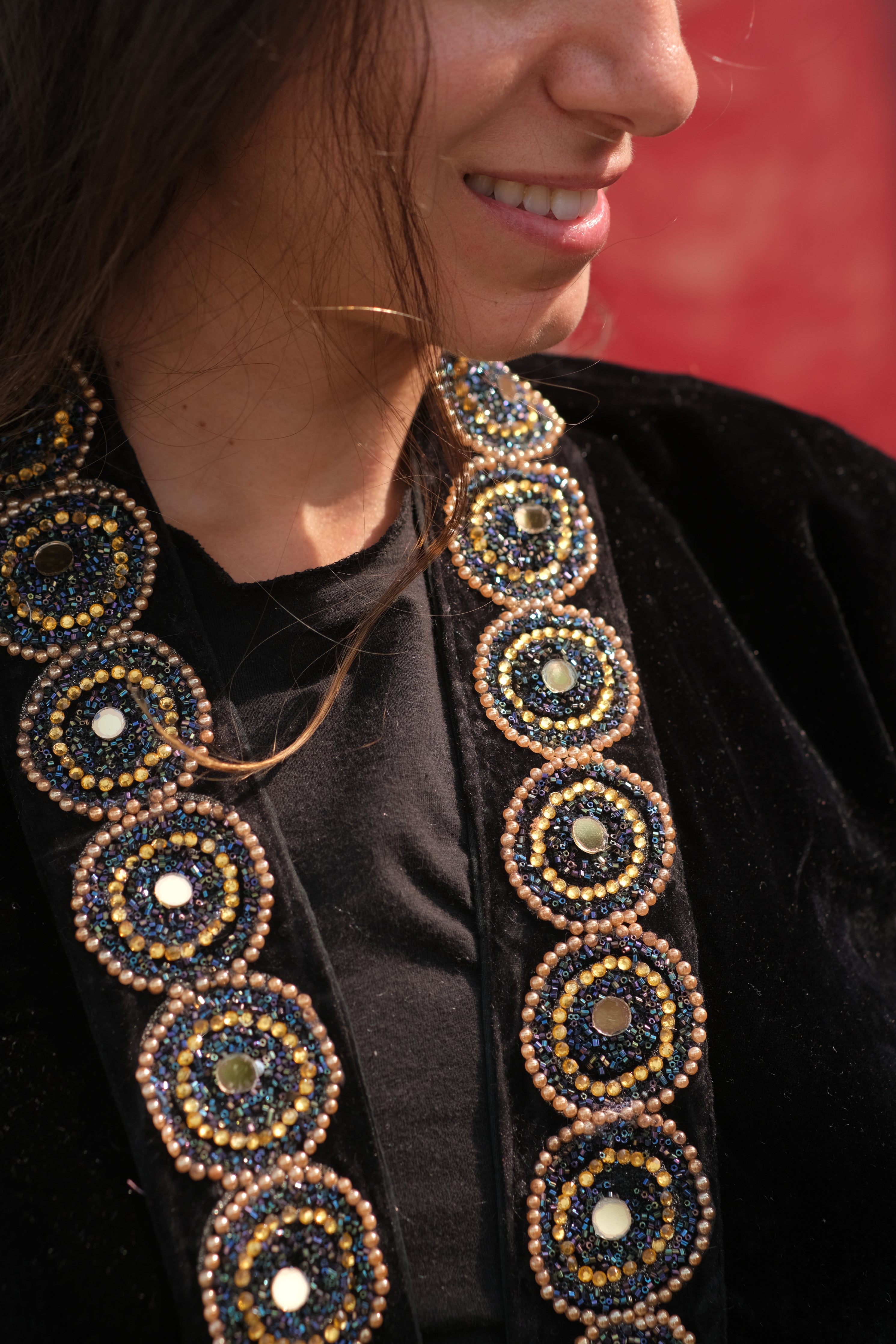 Velvet Kimono - Noir