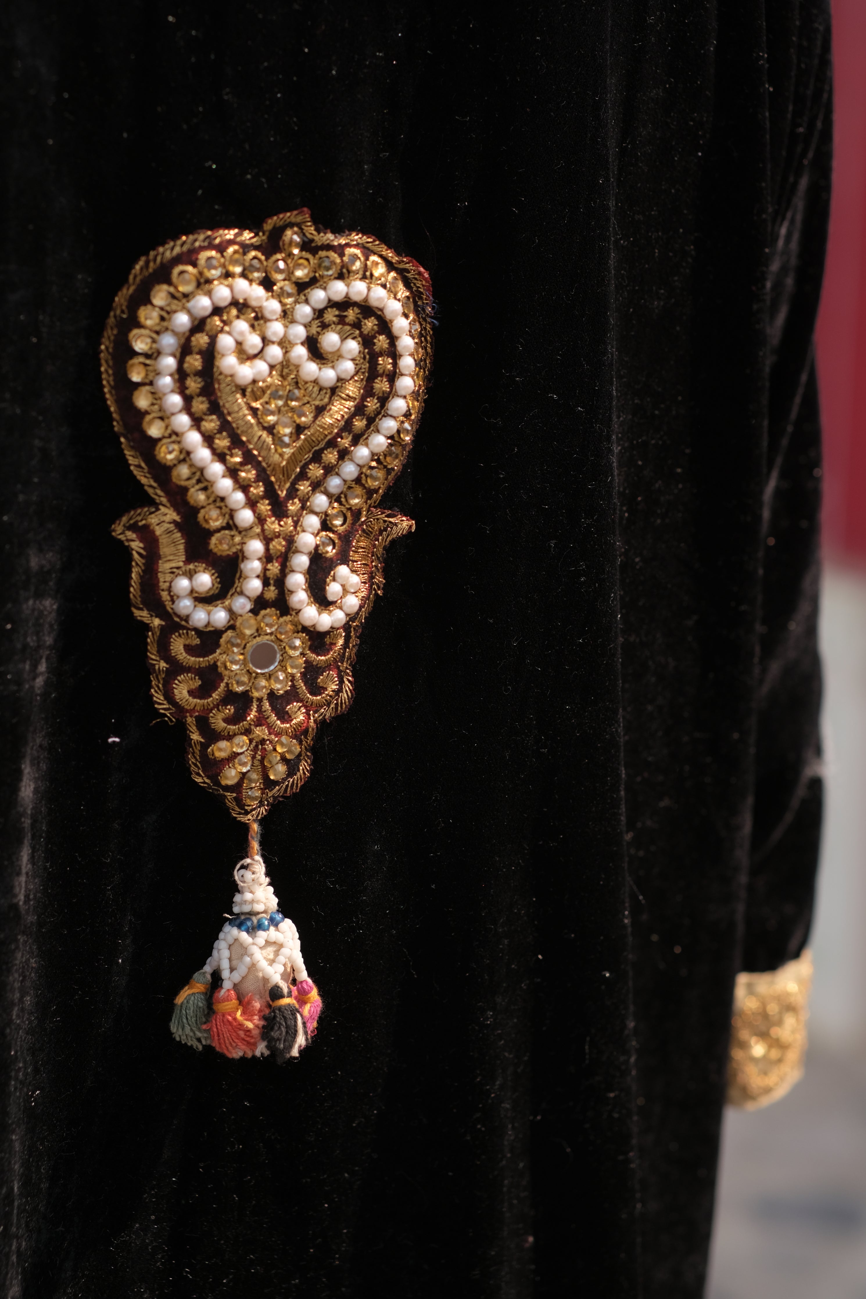 Velvet Kimono - Noir